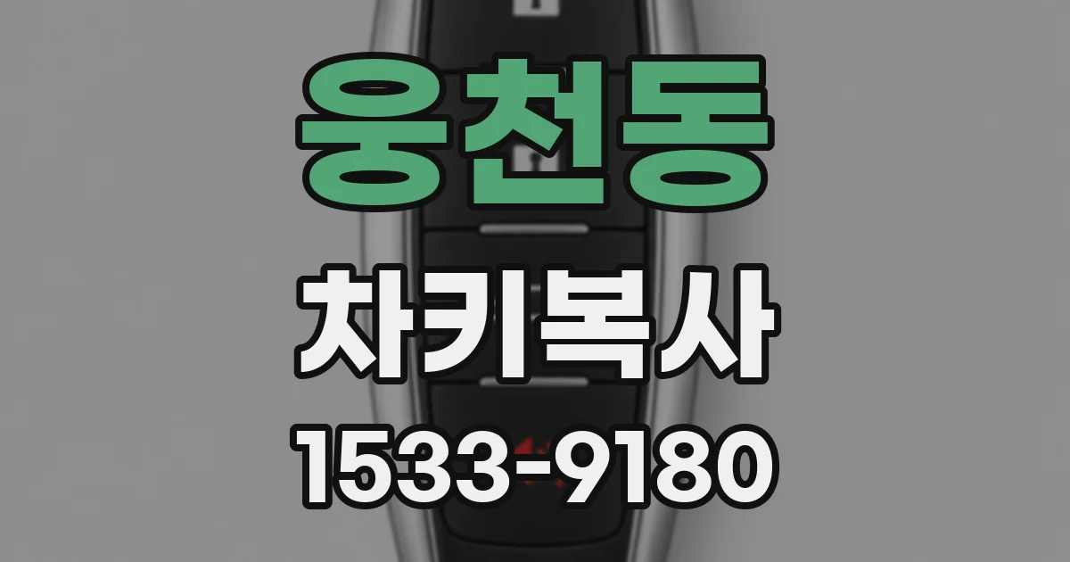 웅천동 차키복사