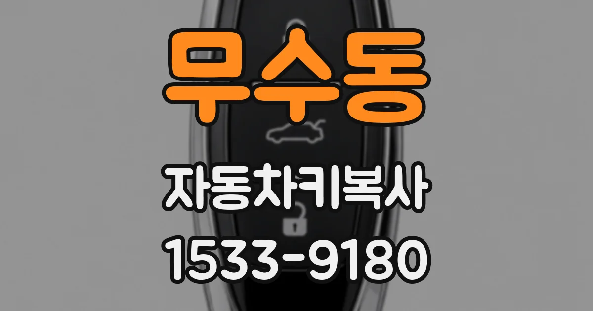 무수동 자동차키복사