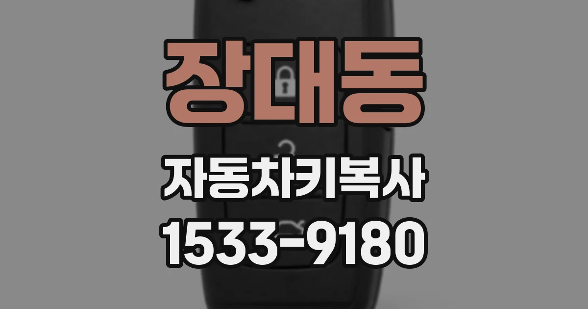 장대동 자동차키복사