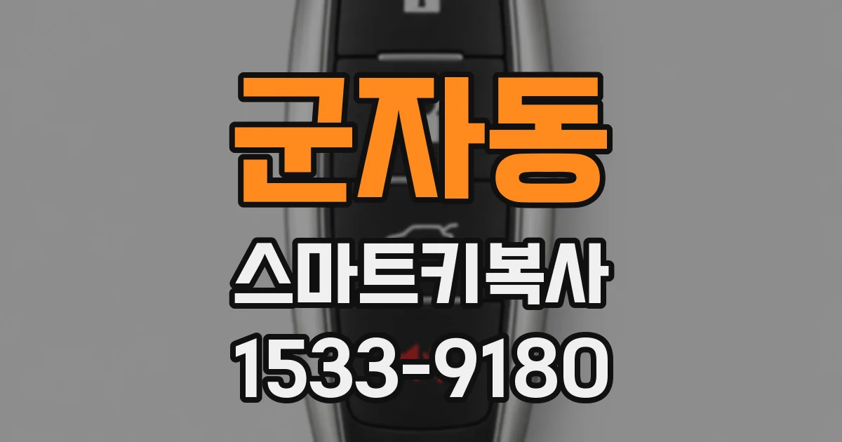군자동 스마트키복사