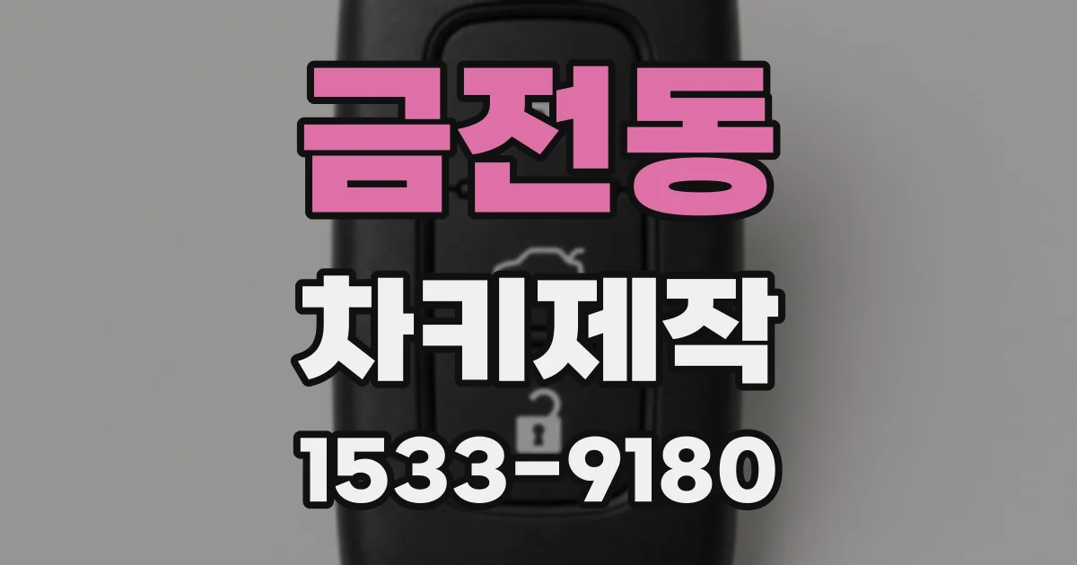 금전동 차키제작