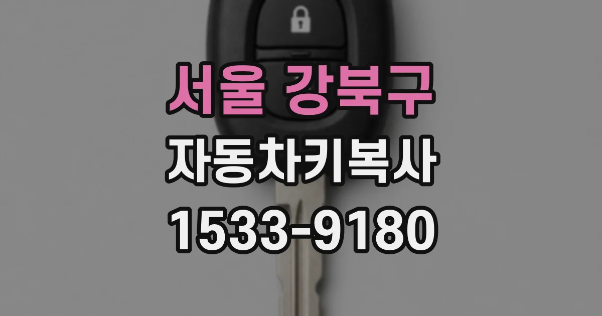 서울 강북구 자동차키복사