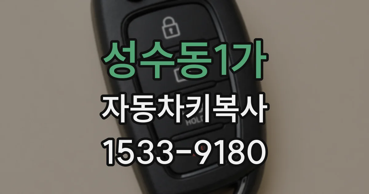 성수동1가 자동차키복사