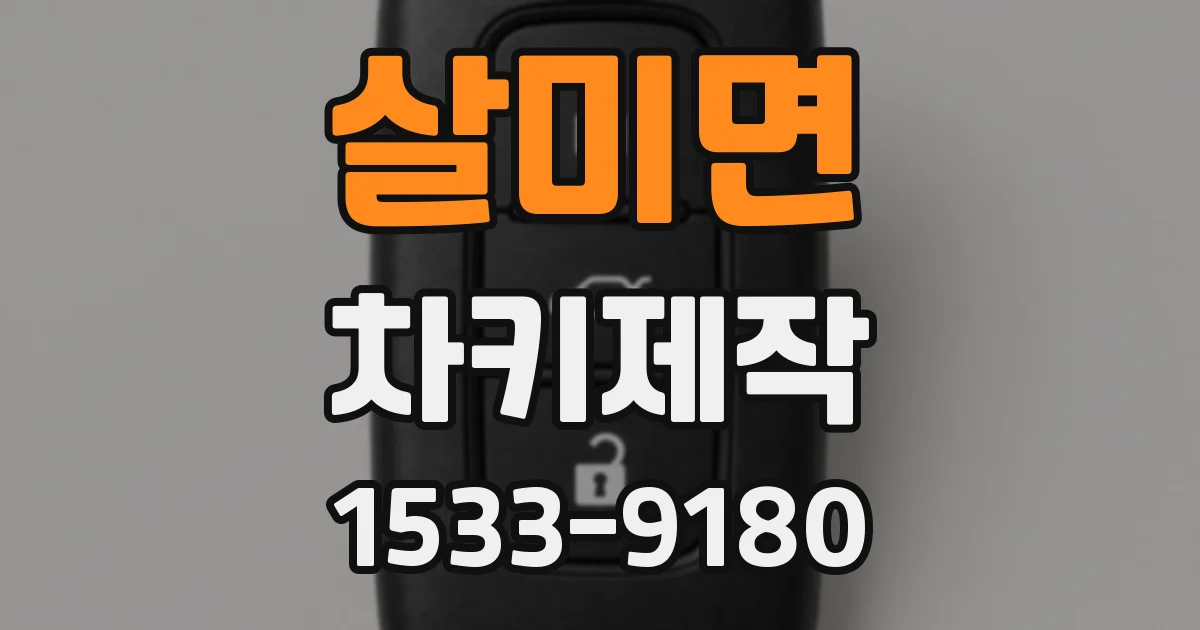 살미면 차키제작