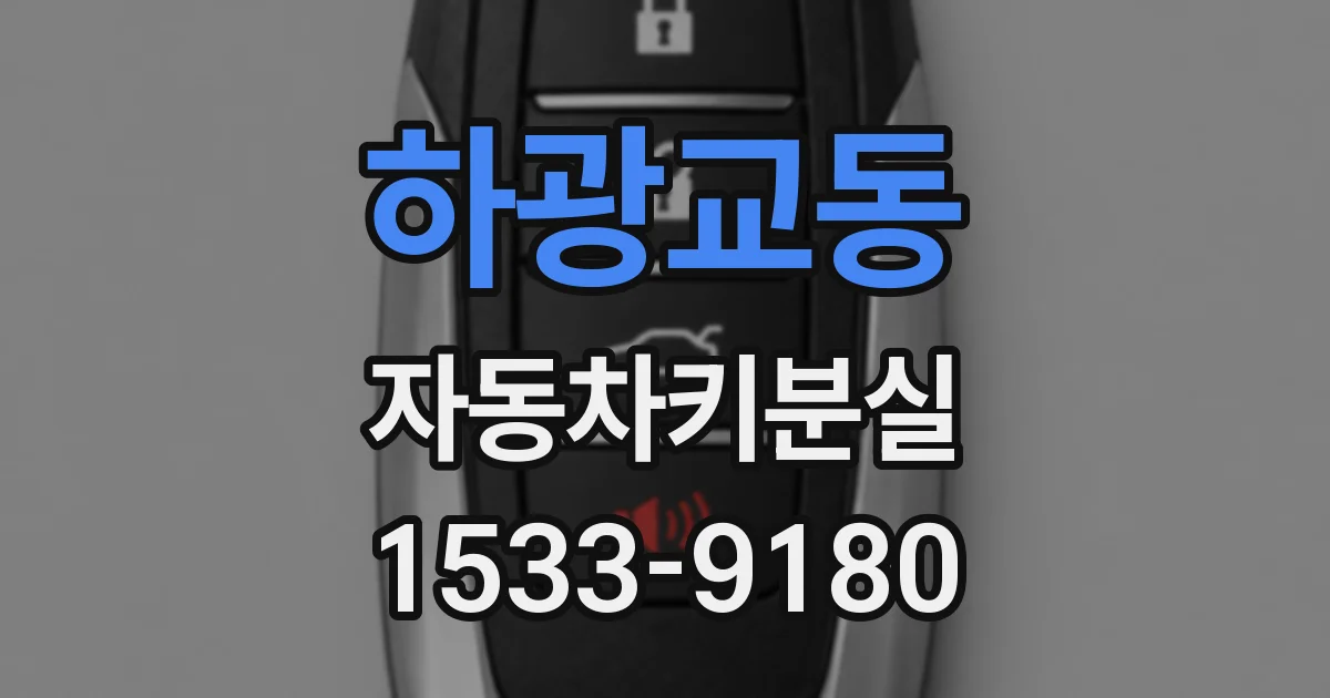 하광교동 자동차키분실