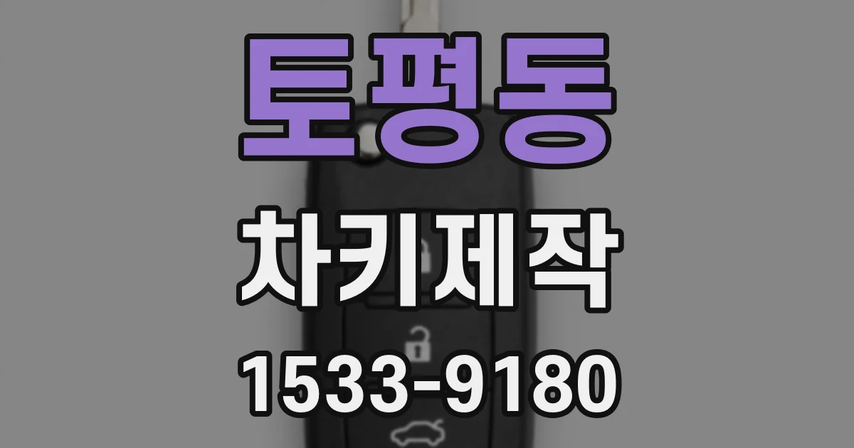 토평동 차키제작