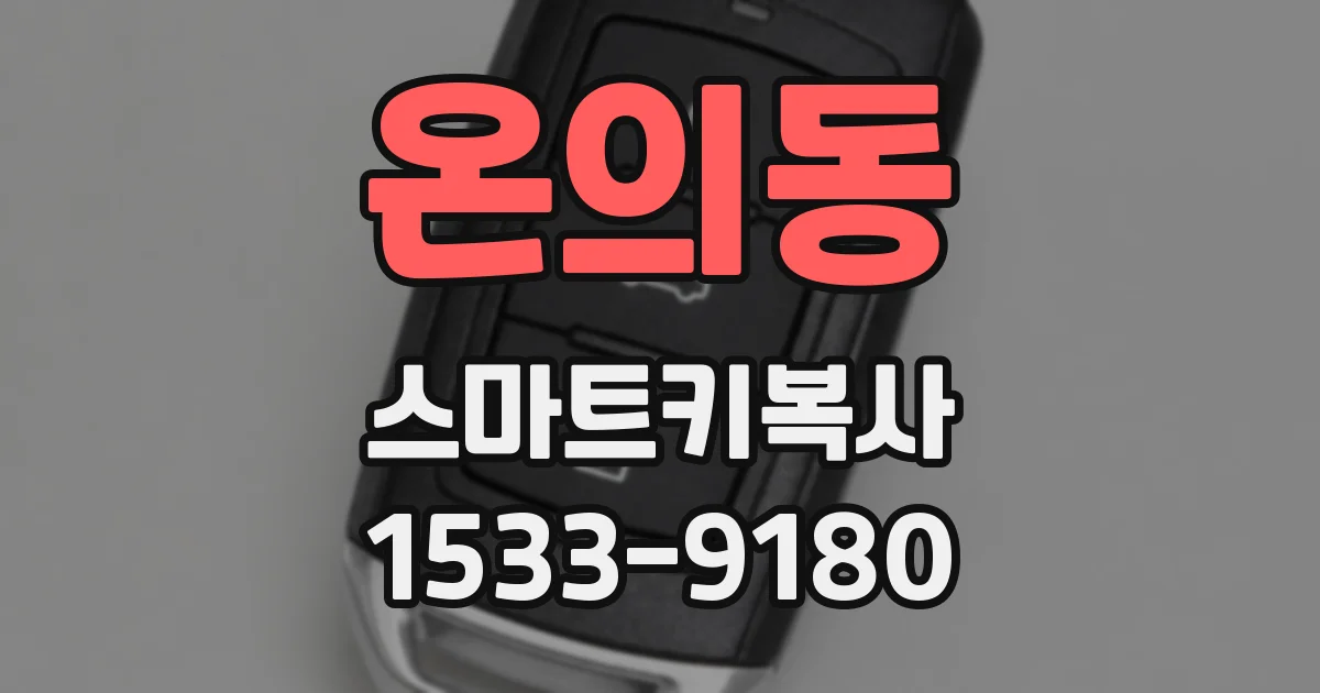 온의동 스마트키복사