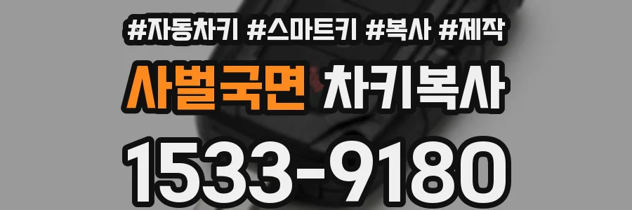 사벌국면 차키복사