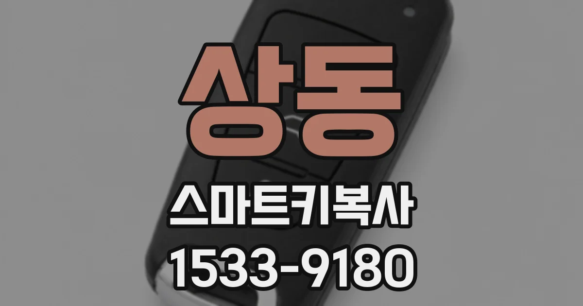 상동 스마트키복사