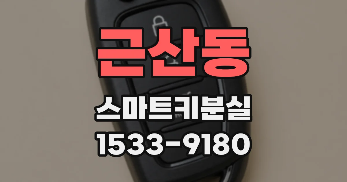 근산동 스마트키분실