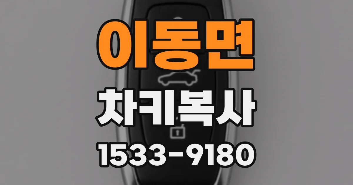 이동면 차키복사