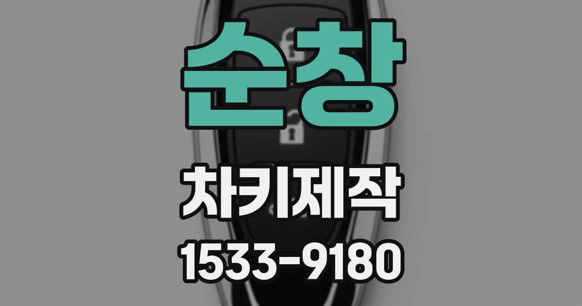 순창 차키제작
