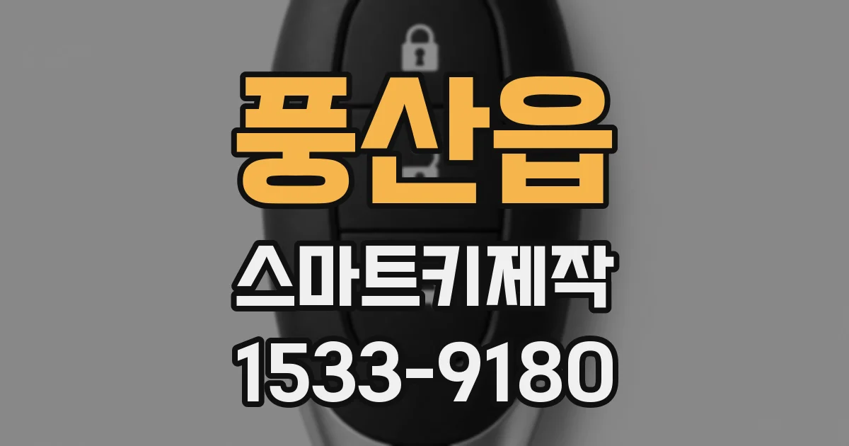 풍산읍 스마트키제작