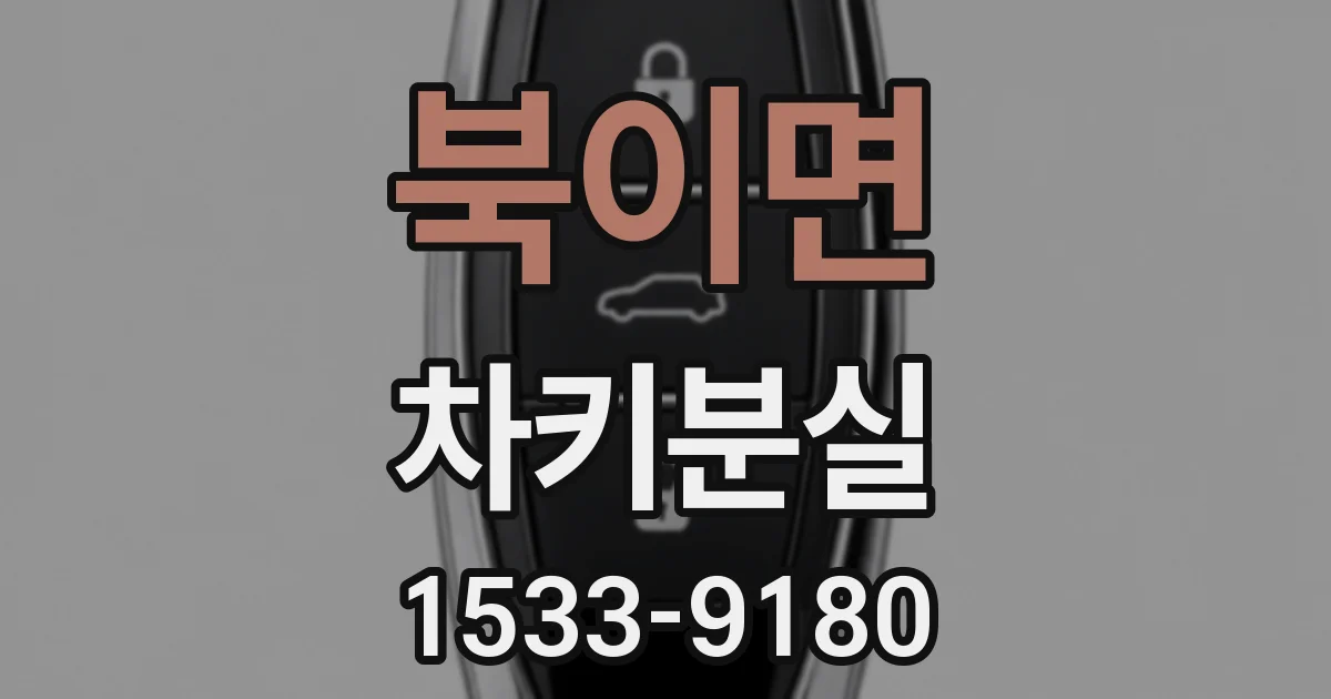 북이면 차키분실