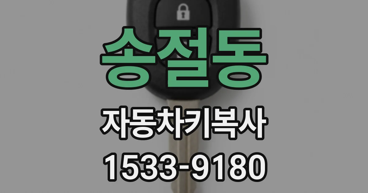 송절동 자동차키복사