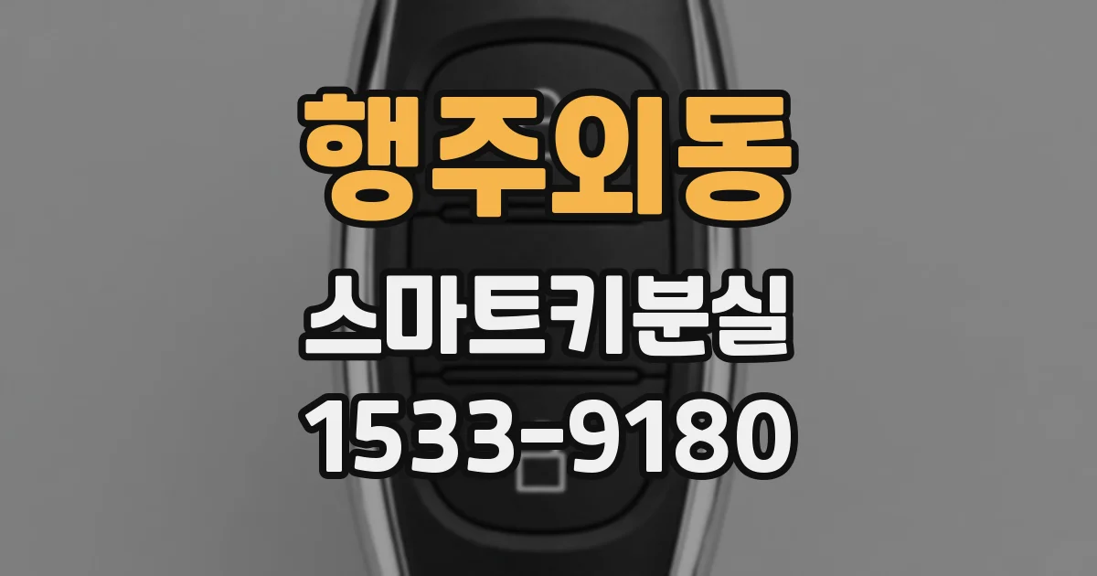 행주외동 스마트키분실