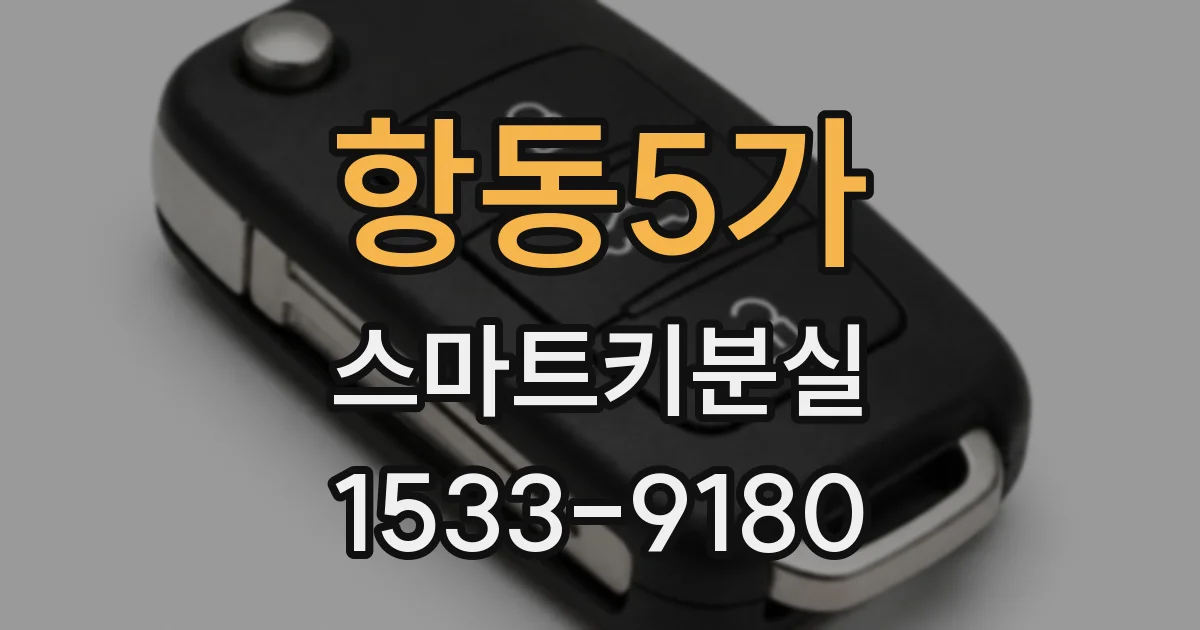 항동5가 스마트키분실