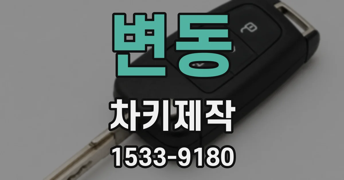 변동 차키제작