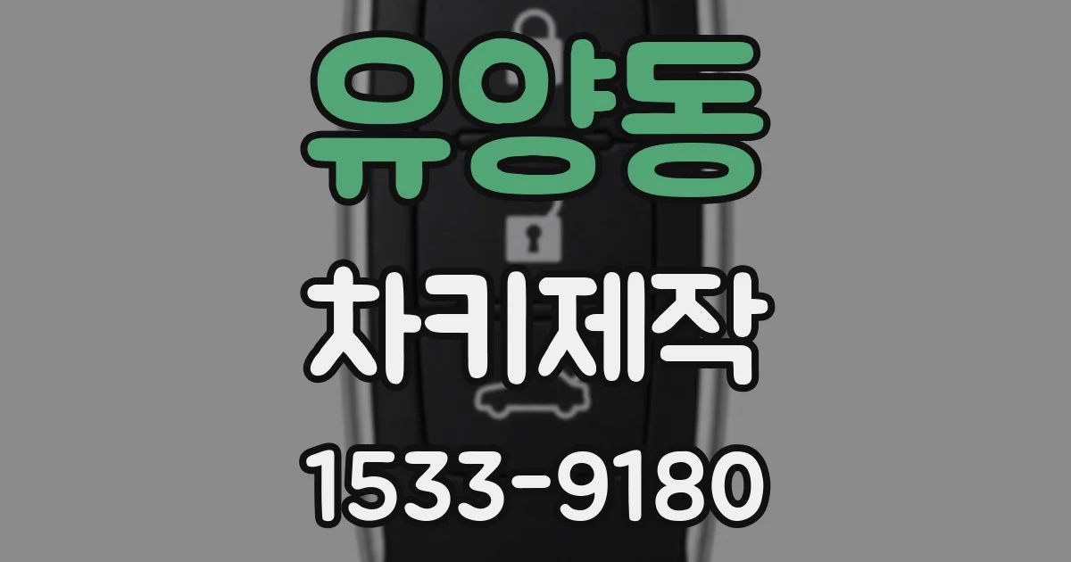 유양동 차키제작