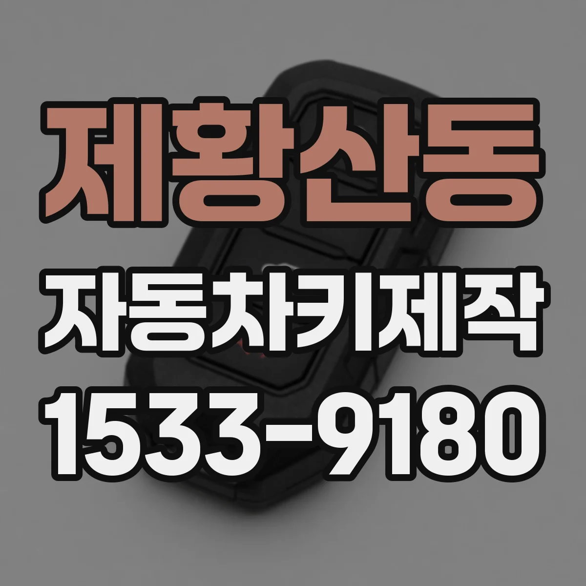 제황산동 자동차키제작