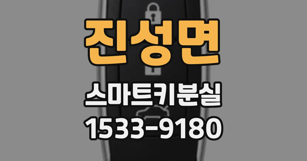 진성면 스마트키분실