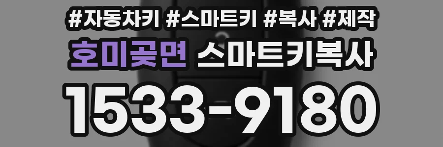 호미곶면 스마트키복사