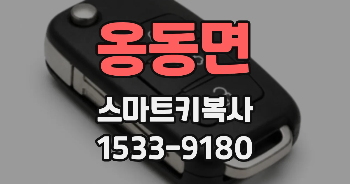 옹동면 스마트키복사