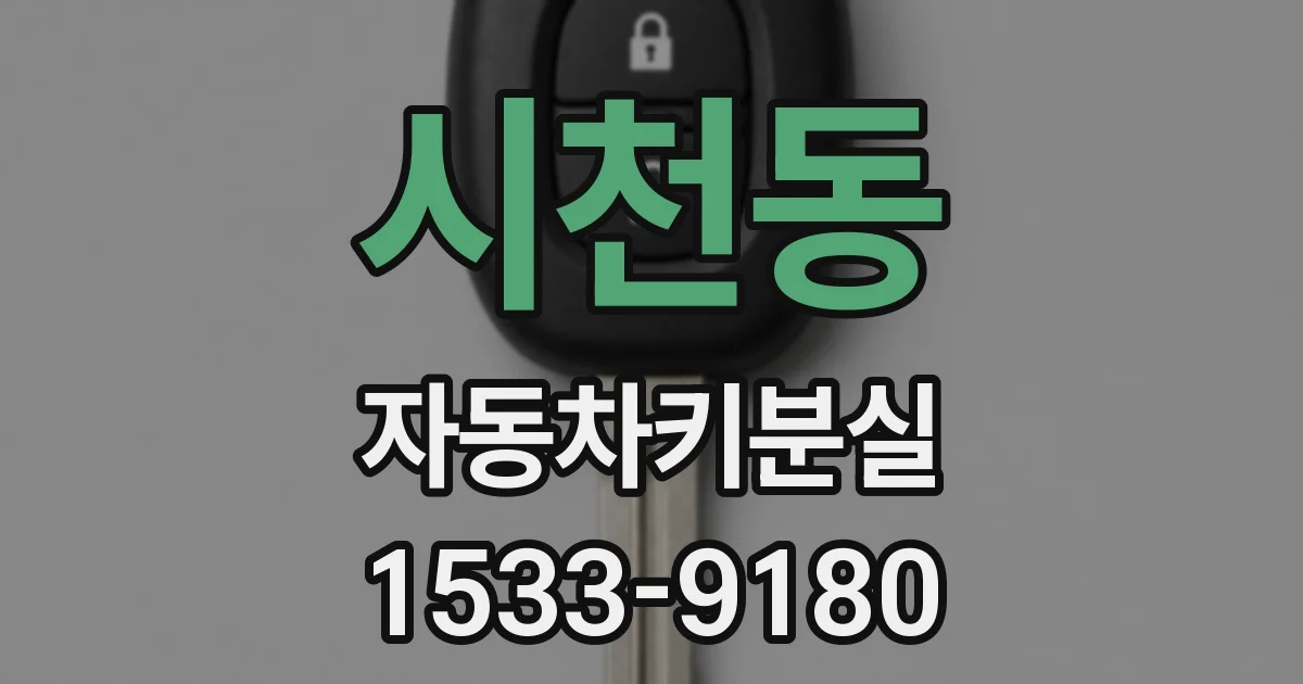 시천동 자동차키분실