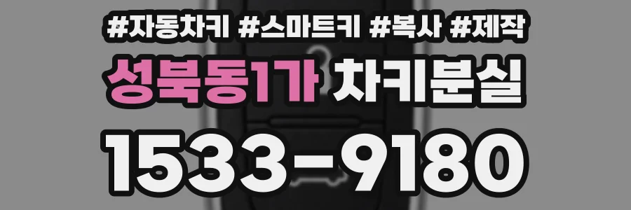 성북동1가 차키분실