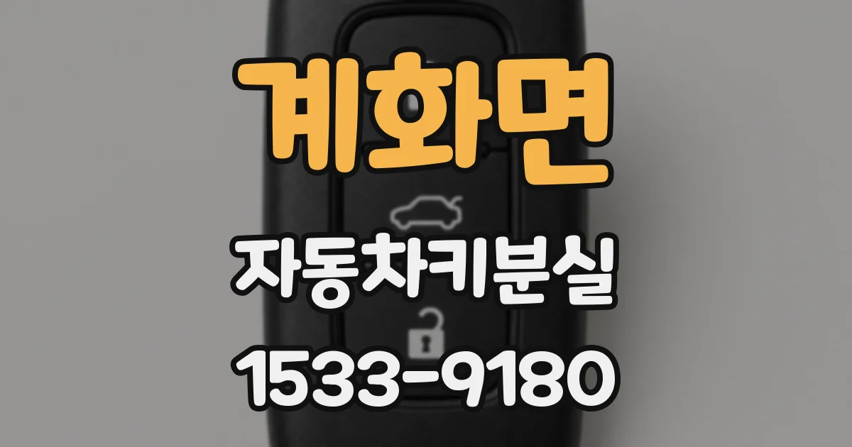 계화면 자동차키분실