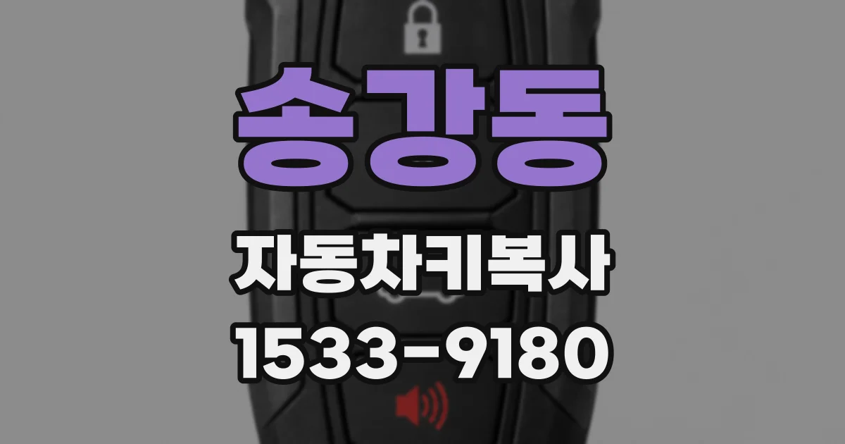 송강동 자동차키복사
