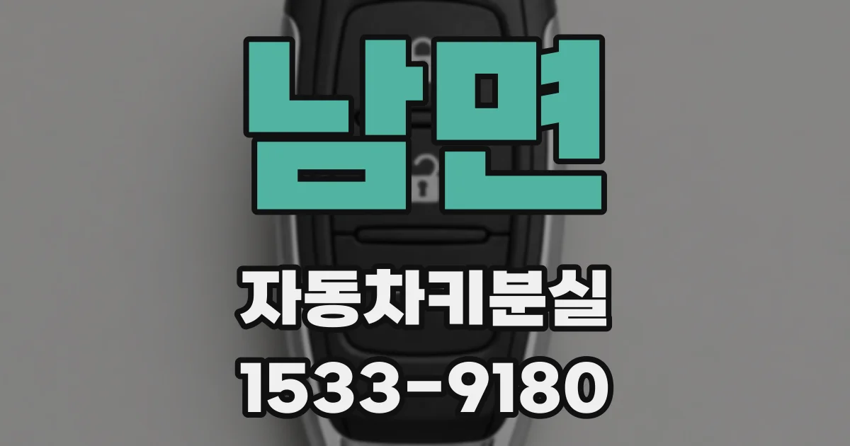남면 자동차키분실