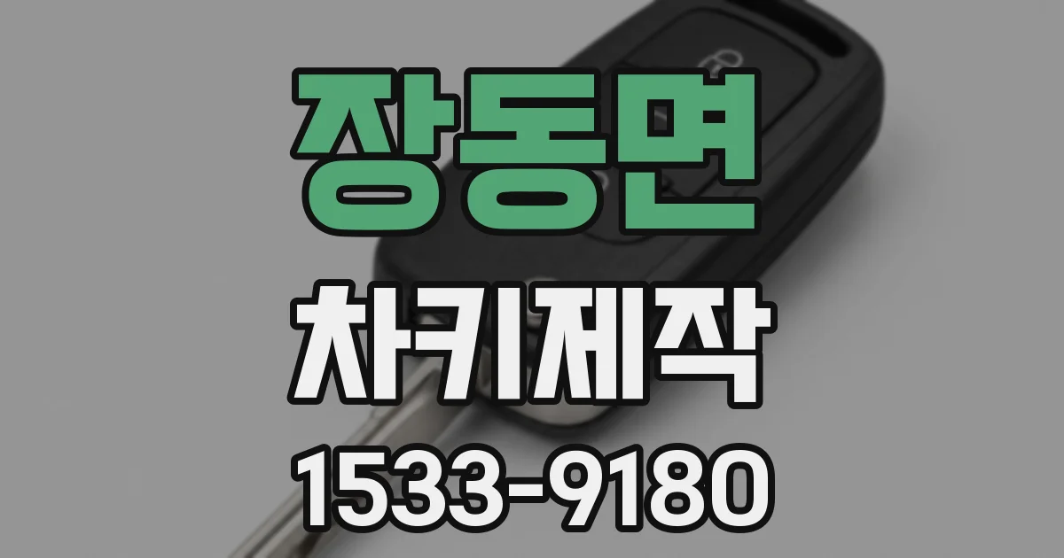 장동면 차키제작