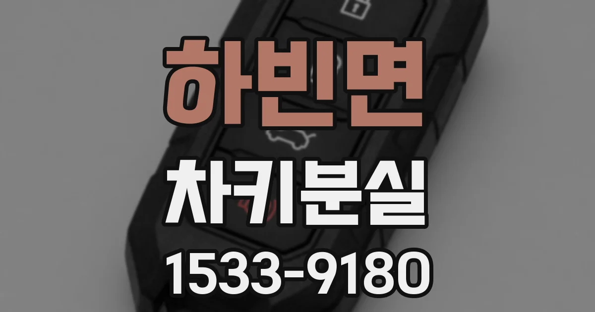 하빈면 차키분실