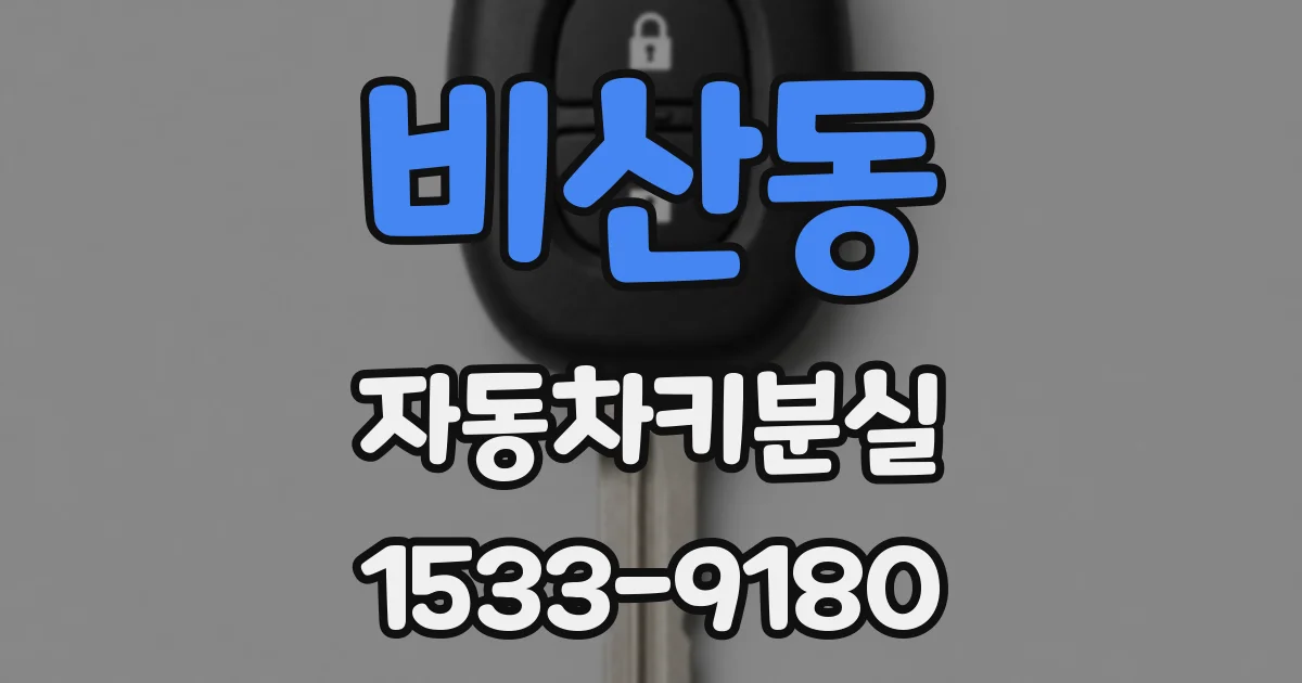 비산동 자동차키분실