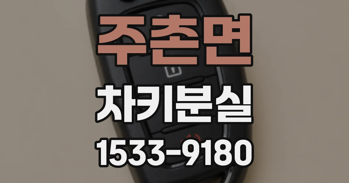 주촌면 차키분실