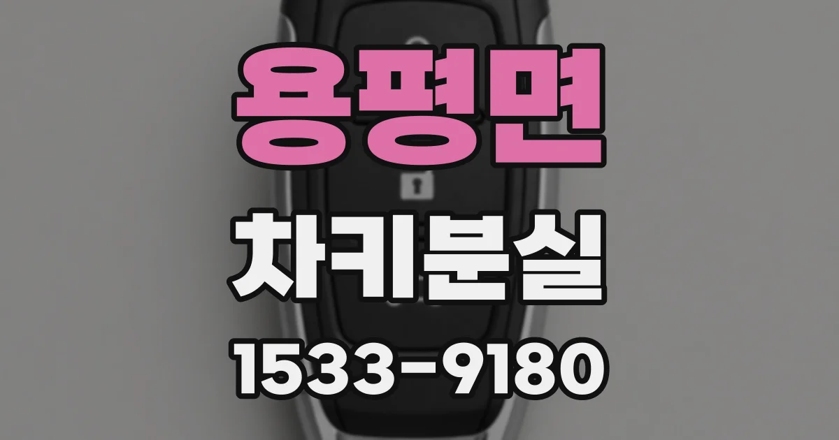 용평면 차키분실