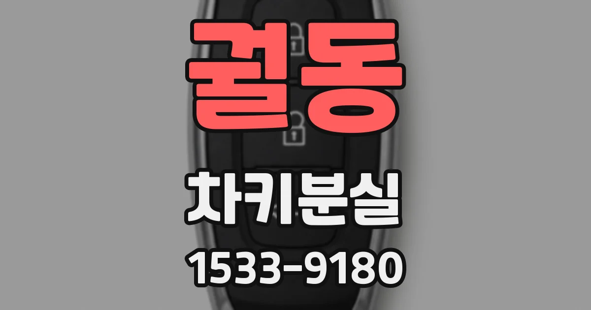 궐동 차키분실
