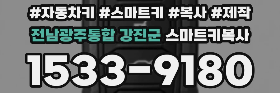 전남광주통합 강진군 스마트키복사