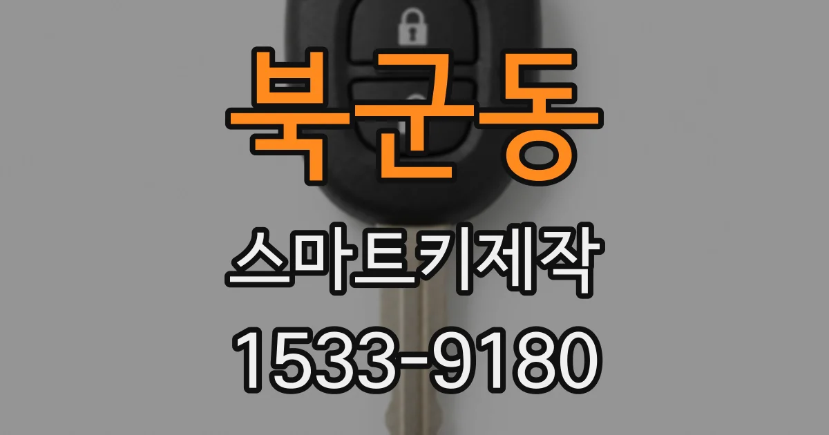 북군동 스마트키제작