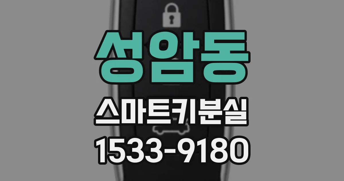 성암동 스마트키분실