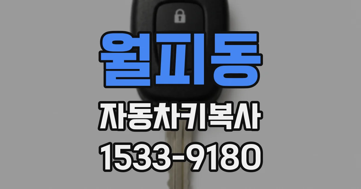 월피동 자동차키복사
