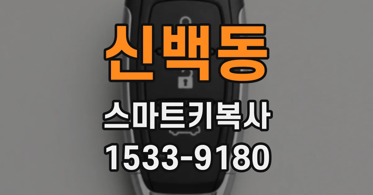 신백동 스마트키복사