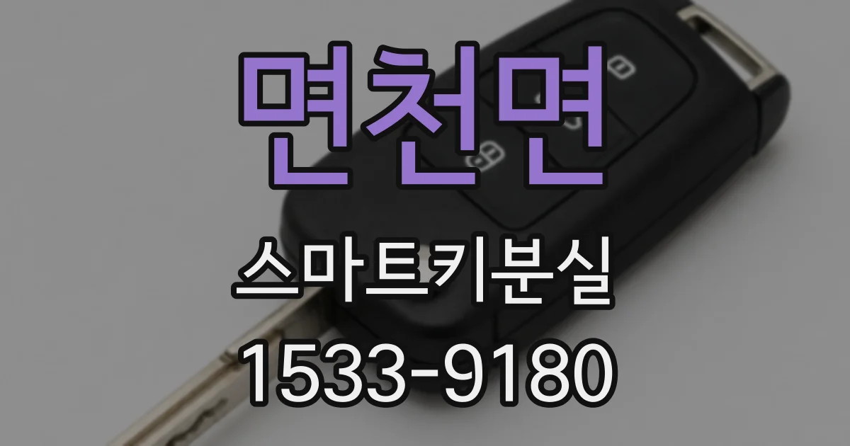 면천면 스마트키분실