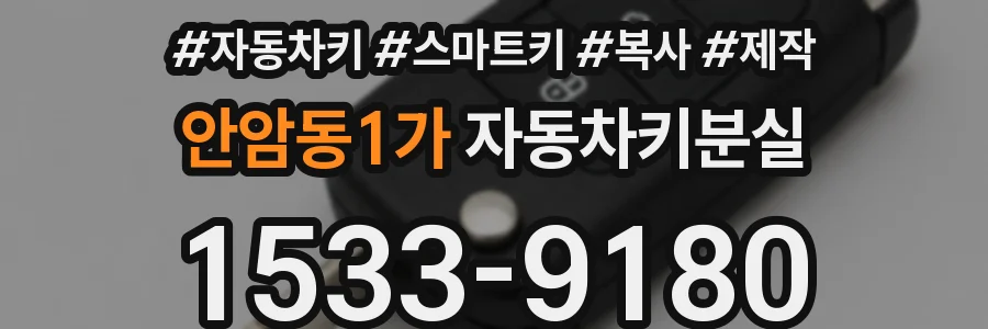 안암동1가 자동차키분실