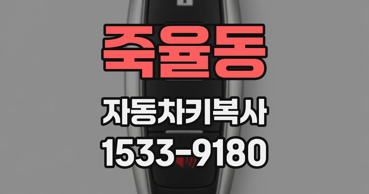 죽율동 자동차키복사