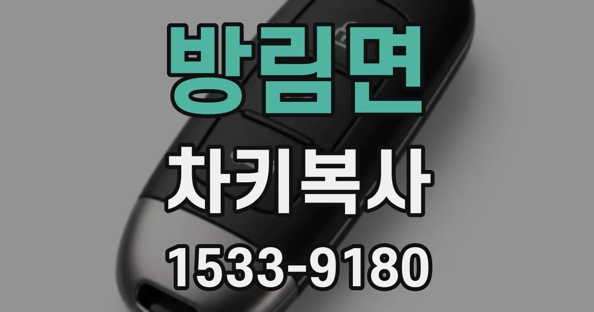 방림면 차키복사