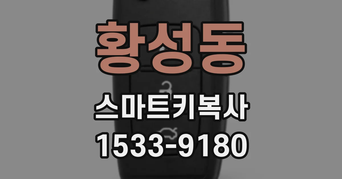 황성동 스마트키복사