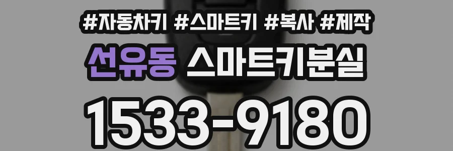 선유동 스마트키분실