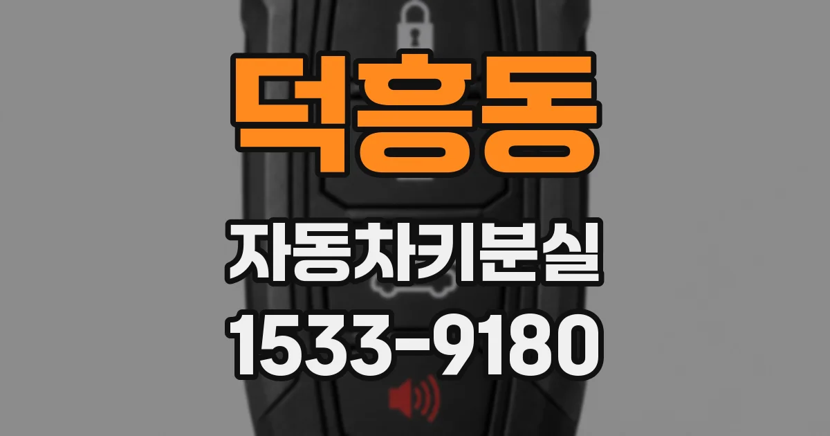 덕흥동 자동차키분실